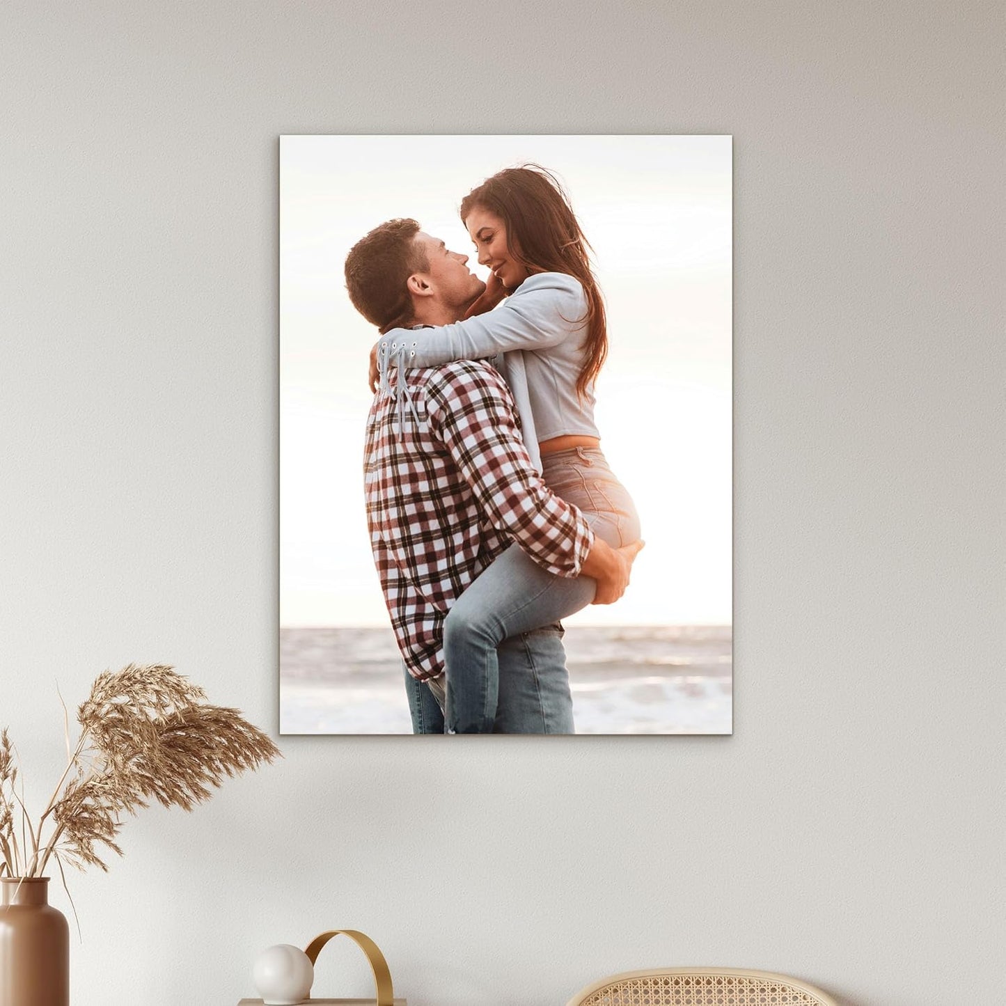 Tapuayts Personalized Custom Canvas Poster: Upload Your Image/Photo for Custom Photo-to-Poster Printing, Quality Wall Art Print (11" X 14")
