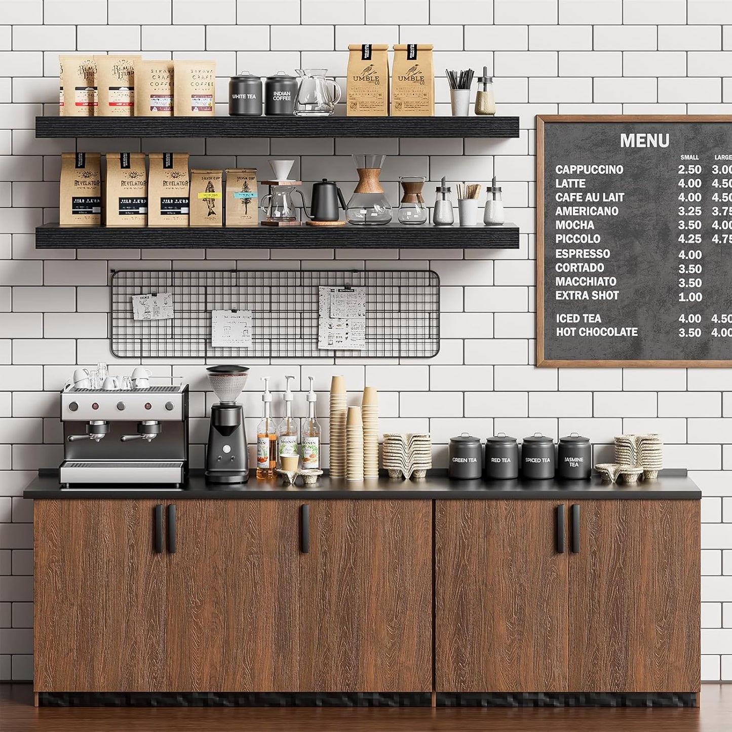 Heimlove 40 Inches Floating Shelves for Wall,9.3" Deep Black Long Floating Shelves Set of 2,Large Display & Storage Shelf,Wall Shelf for Bathroom Bedroom Living Room Kitchen Office