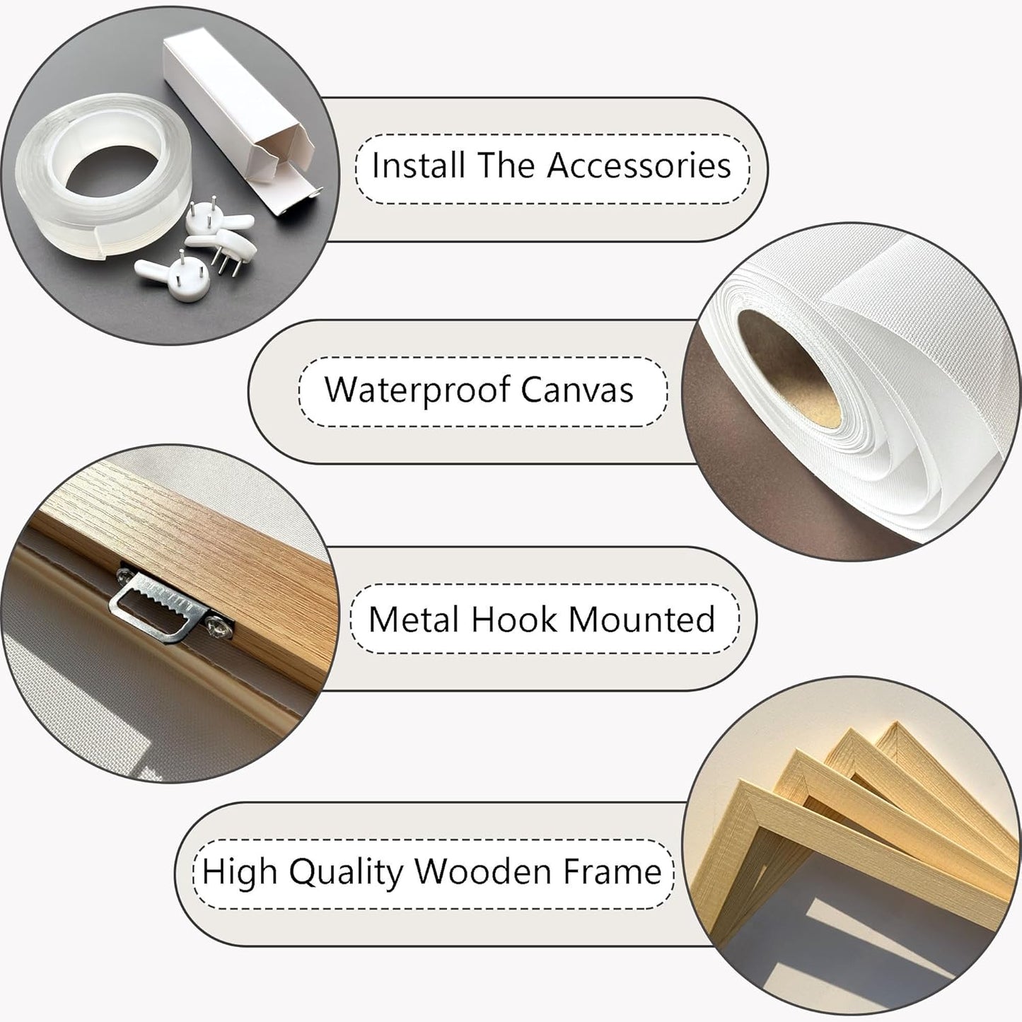 HGUAOA Coastal Wall Art - Large Landscape Wall Pictures for Living Room, Bedroom Pictures, Ocean Beach Artwork, Blue Wall Art, Above Bed Decor, Coastal Landscape Wall Decor, Beach Pinting