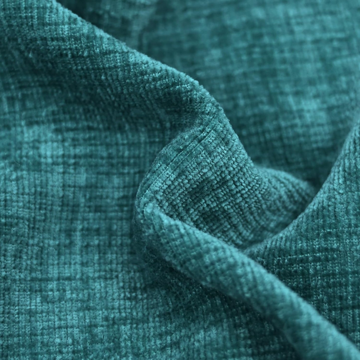 CaliTime Throw Pillow Covers Decorative 12 X 12 Inches Pack of 2 Cozy Chenille Cushion Cases for Couch Sofa Bed Living Room Home Teal