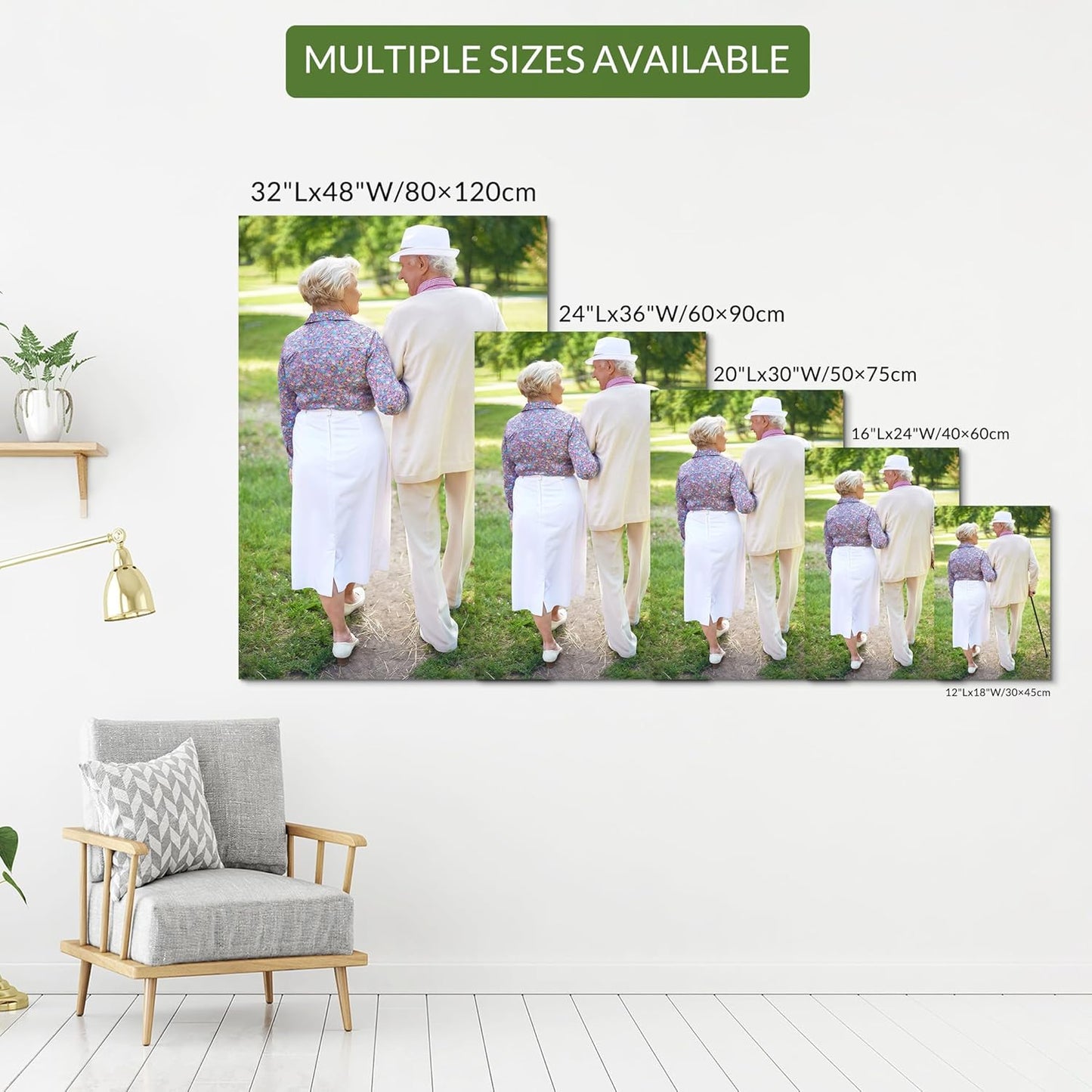 Wewejia Custom Canvas Prints with Your Photos 32x48inch - Custom Personalized Canvas Photo Gifts for Family Baby Pets Home Decor