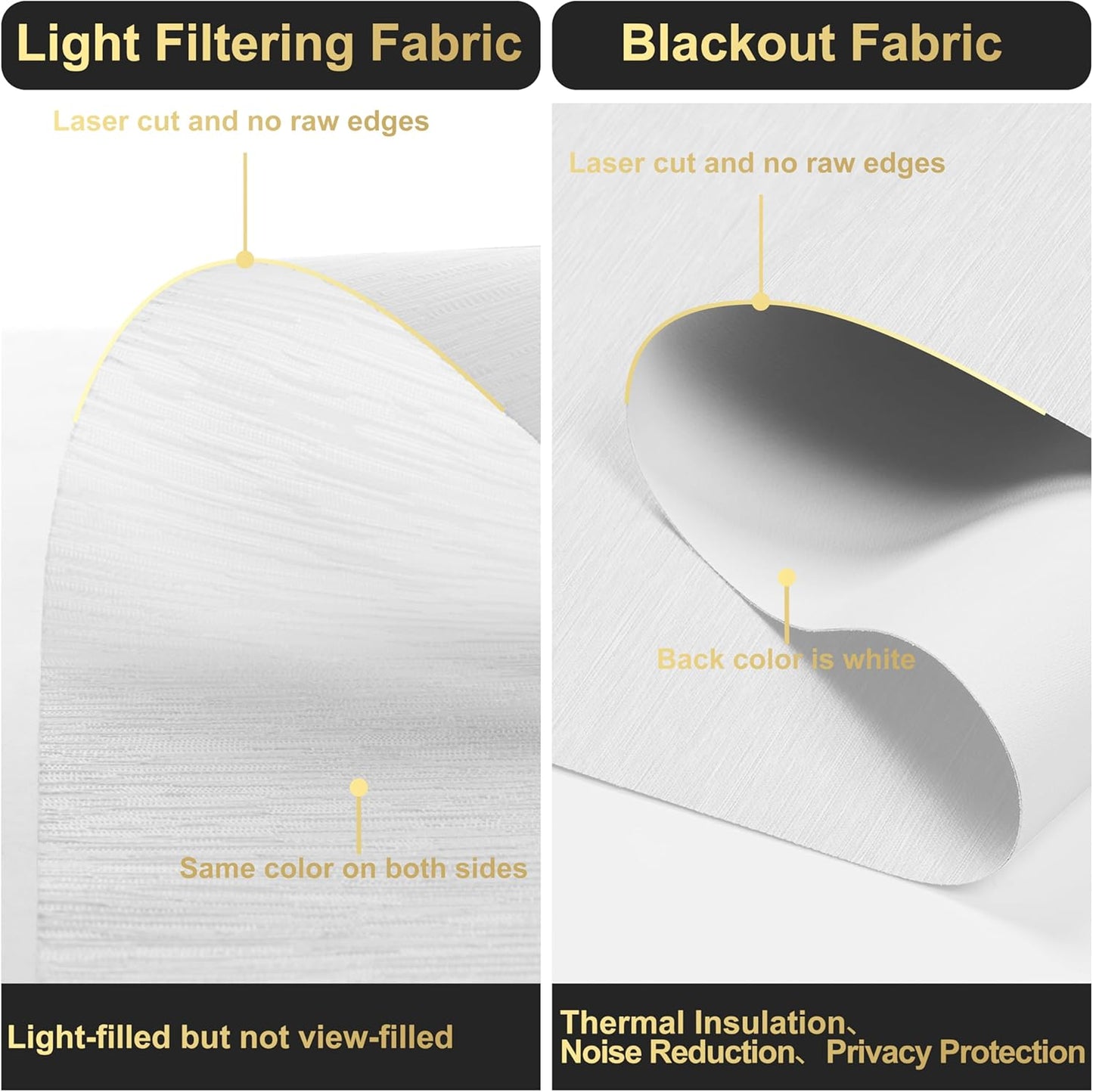 BERISSA Cordless Dual Roller Shades with Cassette Valance, Double Window Shades Blackout and Light Filtering, Day and Night for Home Office, Door. Striped Jacquard White. 67 W x 72" H