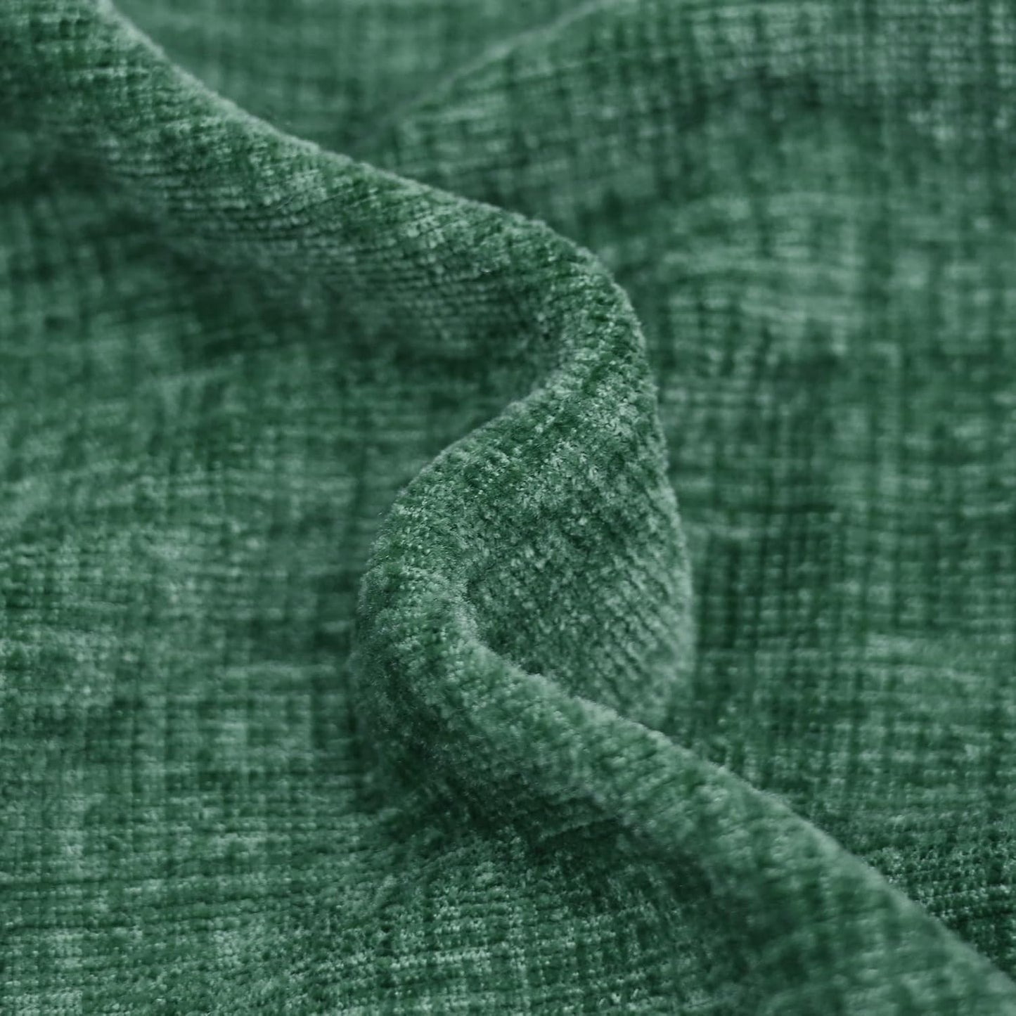 CaliTime Throw Pillow Covers Decorative 16 X 26 Inches Pack of 2 Cozy Chenille Cushion Cases for Couch Sofa Bed Living Room Home Dark Green