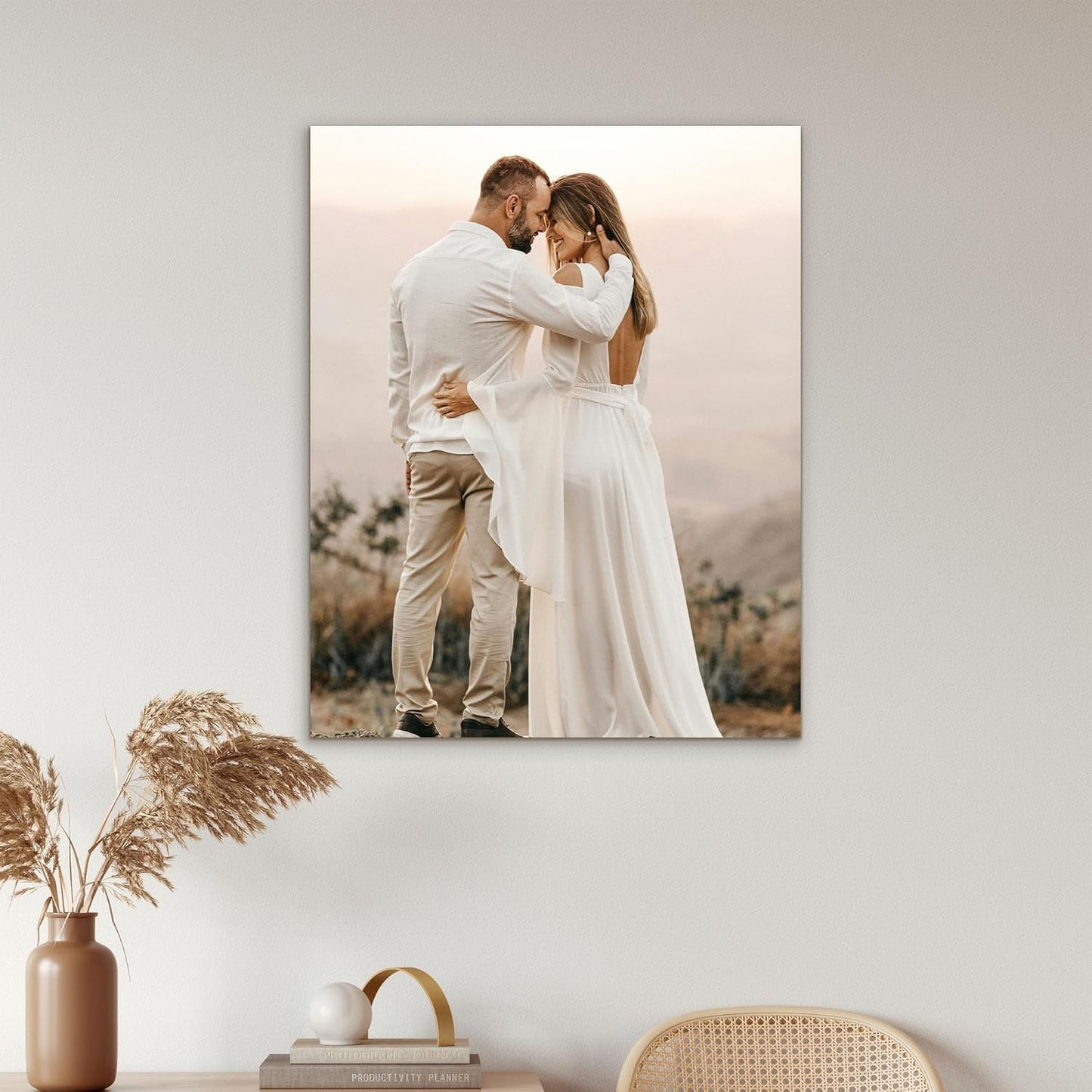 Tapuayts Personalized Custom Canvas Poster: Upload Your Image/Photo for Custom Photo-to-Poster Printing, Quality Wall Art Print (16" X 20")
