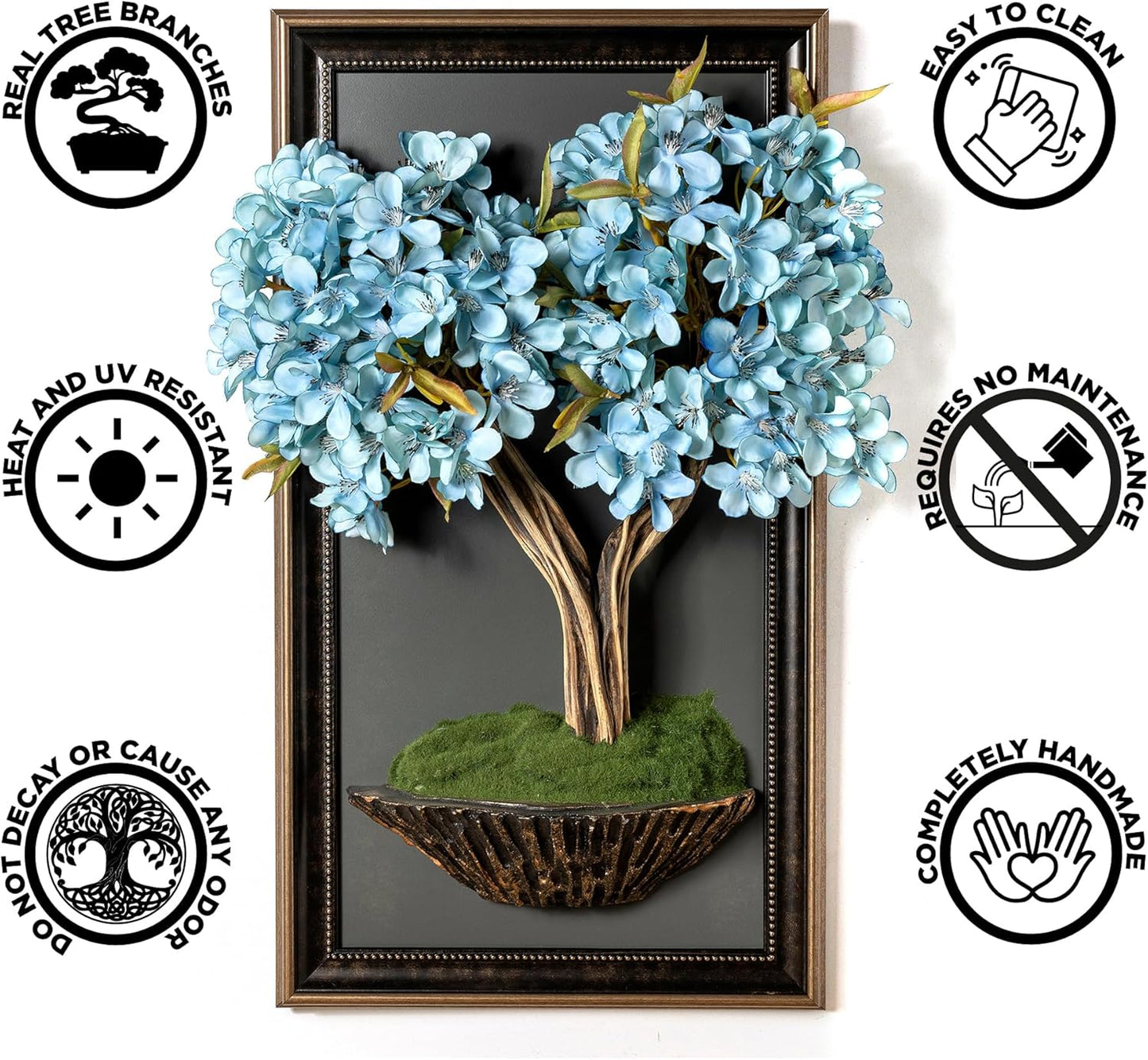 Bonsai Art Life Tree Tableau - 11 - Handmade Tree Portrait, Wall Art, Wall Decor