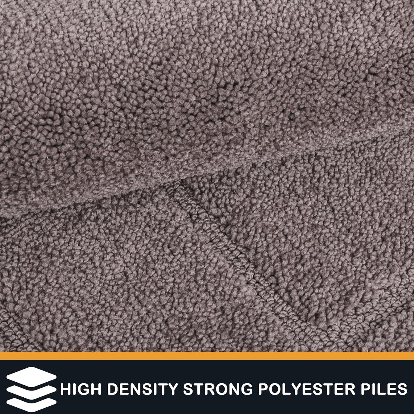 PURRUGS Dirt Trapping Door Mat 24" x 35.5", Non-Slip/Skid Machine Washable Entryway Rug, Dog Doormat, Super Absorbent Welcome Mat for Muddy Wet Shoes and Paws, Grayish Brown