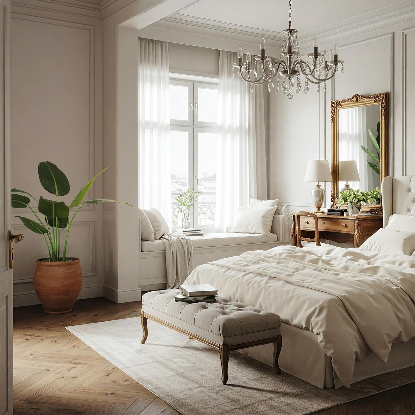 Worth Garden Artificial Bird of Paradise Plant 3.8ft, Faux Tropical Tree for Home and Office Décor, 45in Lifelike Greenery for Indoor and Outdoor Use