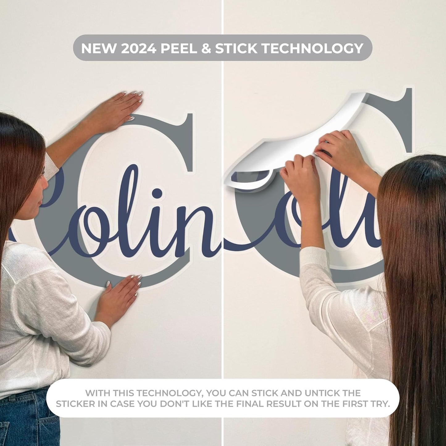 CRYPTONITE Custom Stickers Name & Initial for Fairy Decor I Fairy Pink Room Decor for Girl Bedroom Decor I Personalized Fairy Wall Decals for Little Girl Room Decor I Multiple Size Options (D. Fairy)