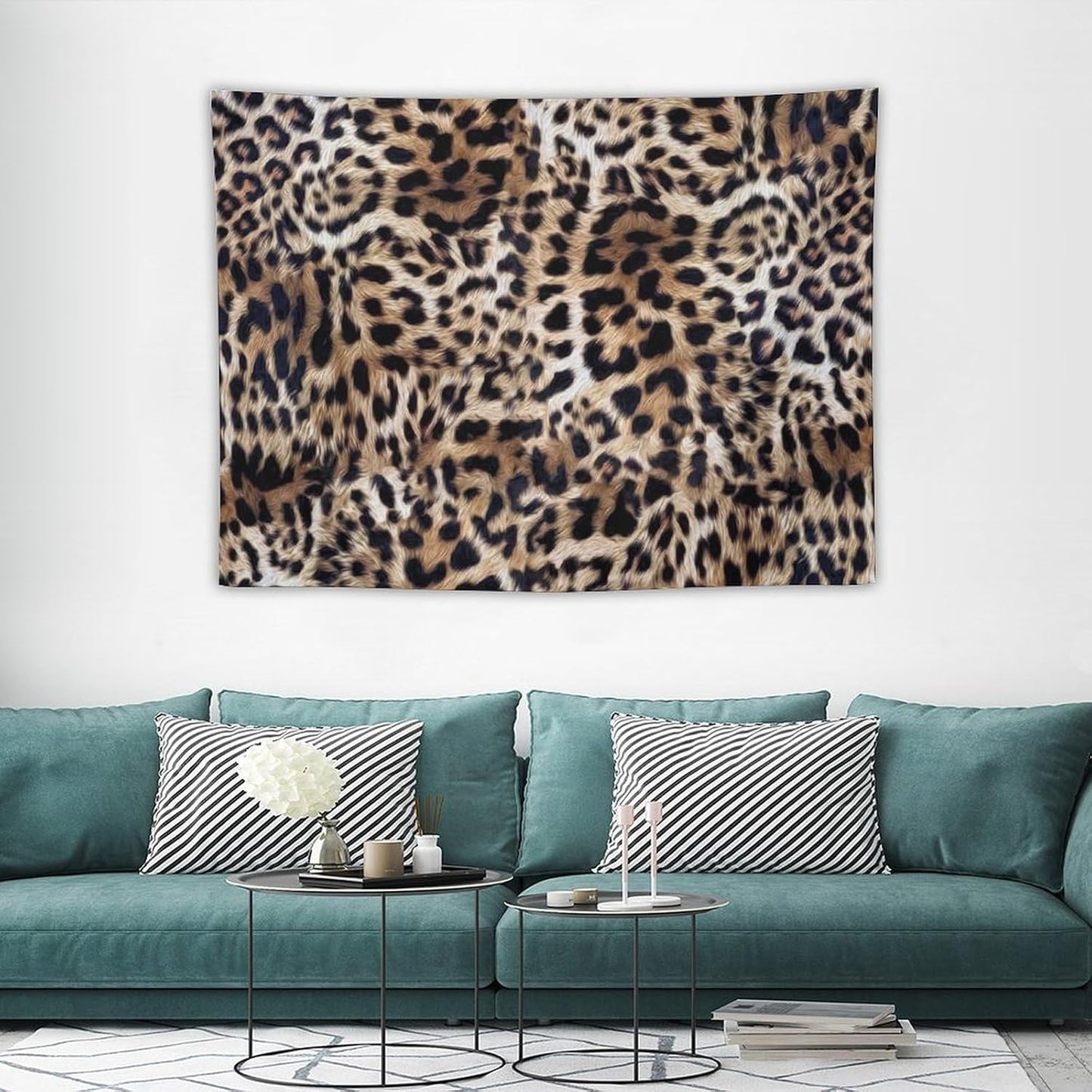 HZOHNAGO Leopard Print Tapestry Nature Wildlife Vintage Cheetah Fur Spot Animal Skin Wild Animals Spots Printed Wall Tapestry Painting Wall Hanging for Bedroom Living Room Dorm 40" W x 30" H