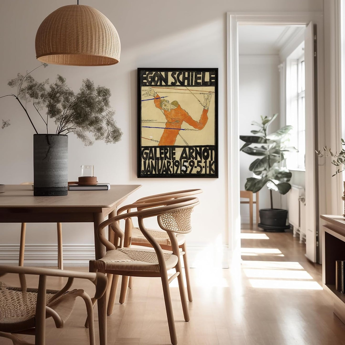 Poster Master Vintage Painting Poster - Retro Expressionism Print - Self Portrait as the Martyred St Sebastian - 8x10 UNFRAMED Wall Art - Gift for Artist, Friend - Wall Decor for Home, Office