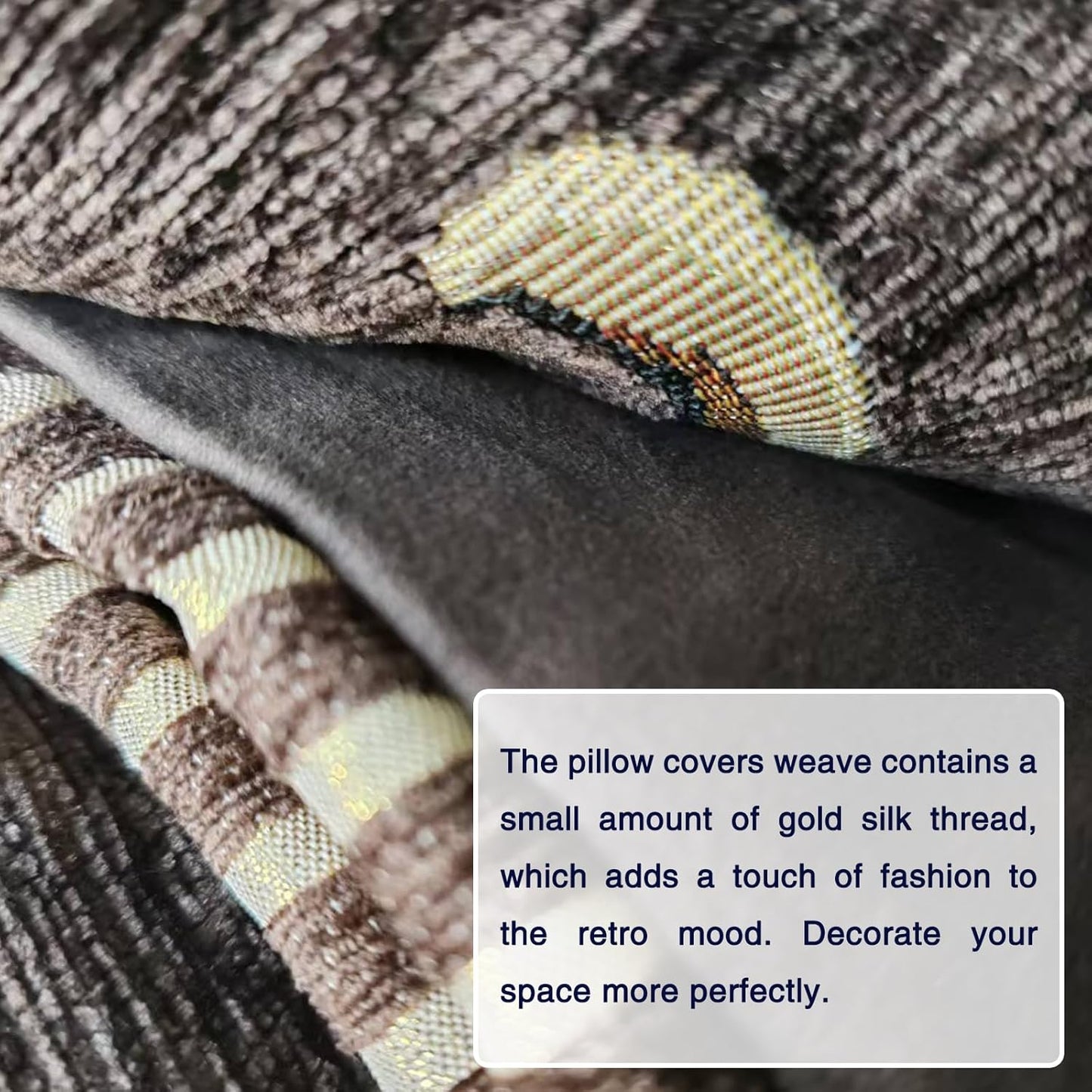 Set of 2 Brown Vintage Embroidered Throw Pillow Covers 18x18in，Floral Embroidered Cushion Cover for Sofa Couch Bed Burgandies Pillow Cover Brown