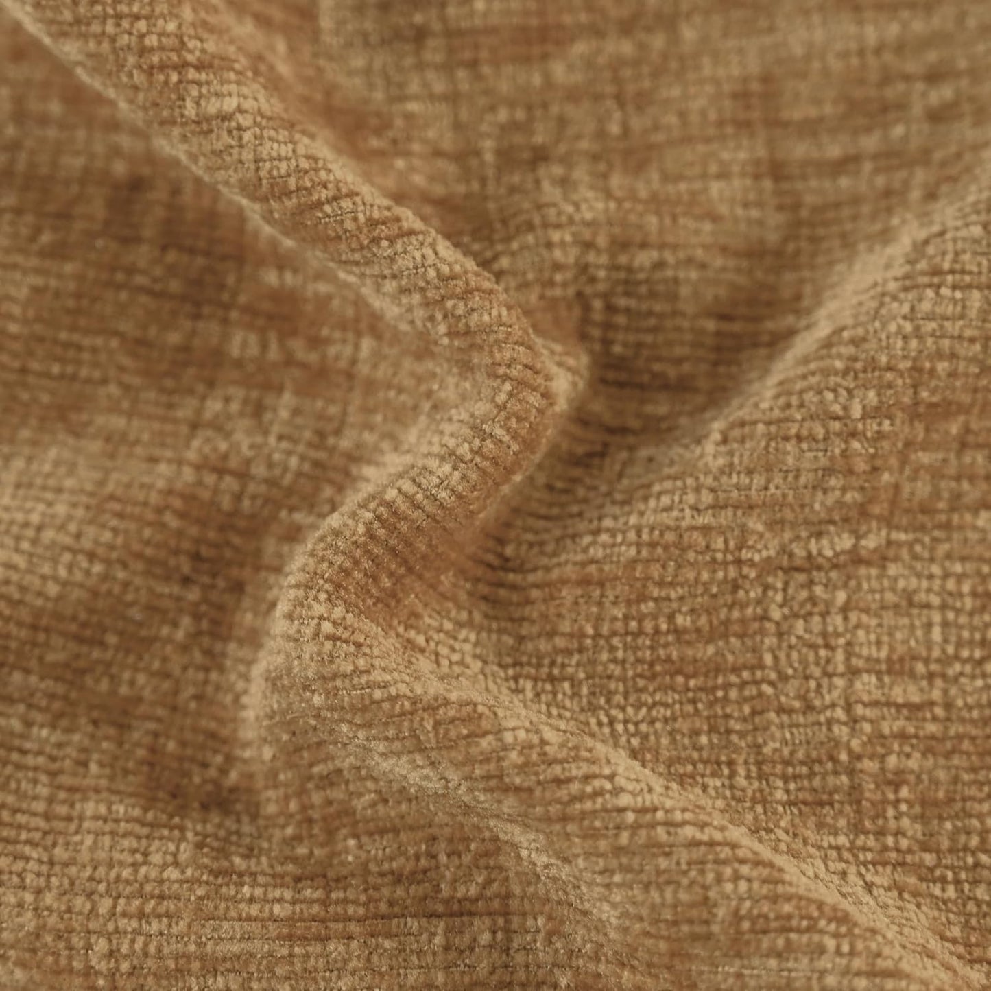 CaliTime Throw Pillow Covers Decorative 18 X 18 Inches Pack of 4 Cozy Chenille Cushion Cases for Couch Sofa Bed Living Room Home Apricot Brown