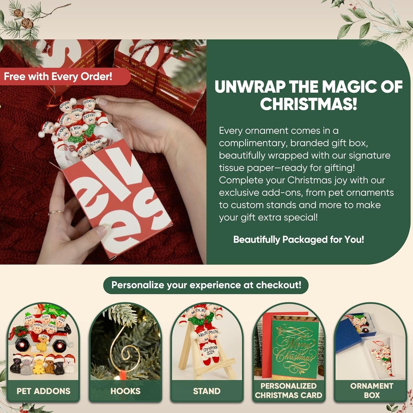 Personalized 2nd Christmas Boy Tree Ornament 2024 - Baby Child Hold Heart Second - Free Customization