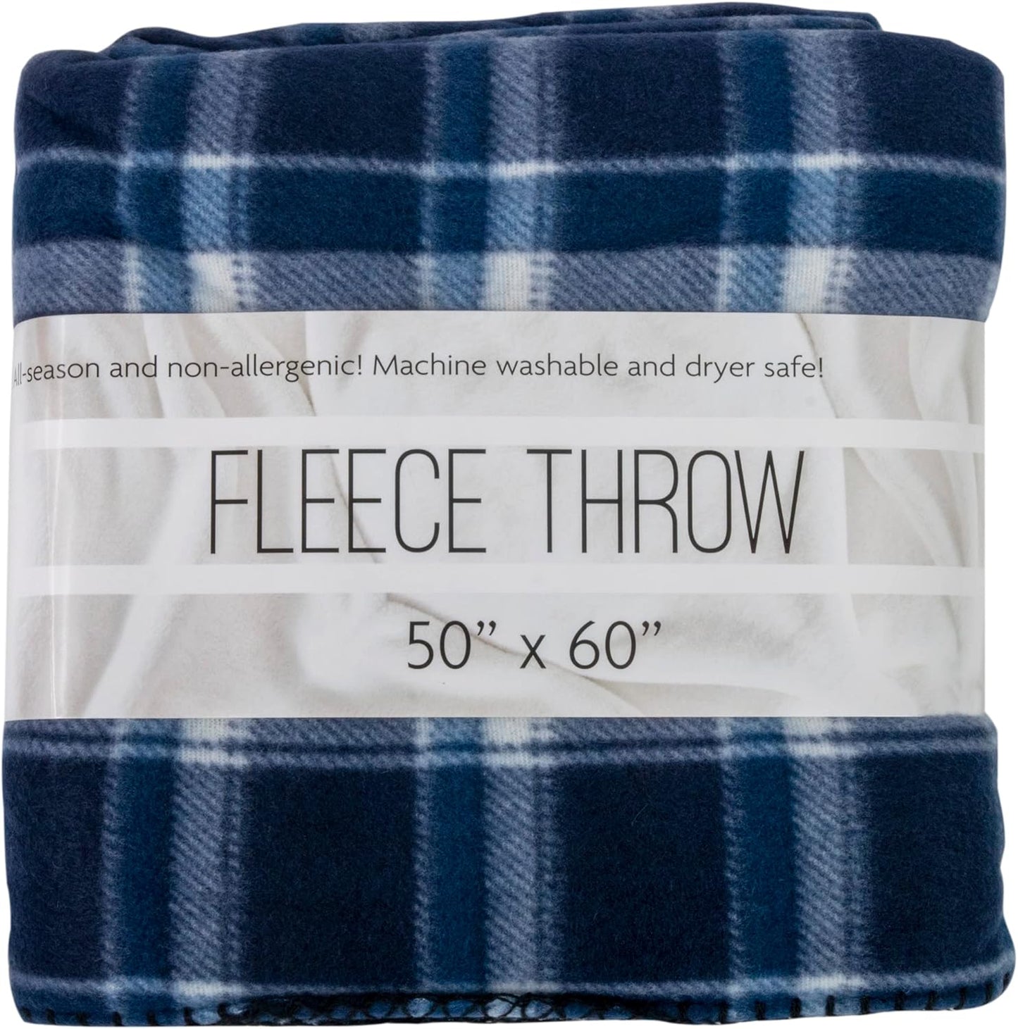 50x60 Throw Blankets, Plaid Fleece Throw Blankets for Bedroom, Couch, Livingroom, Chair, Pets, Outdoors