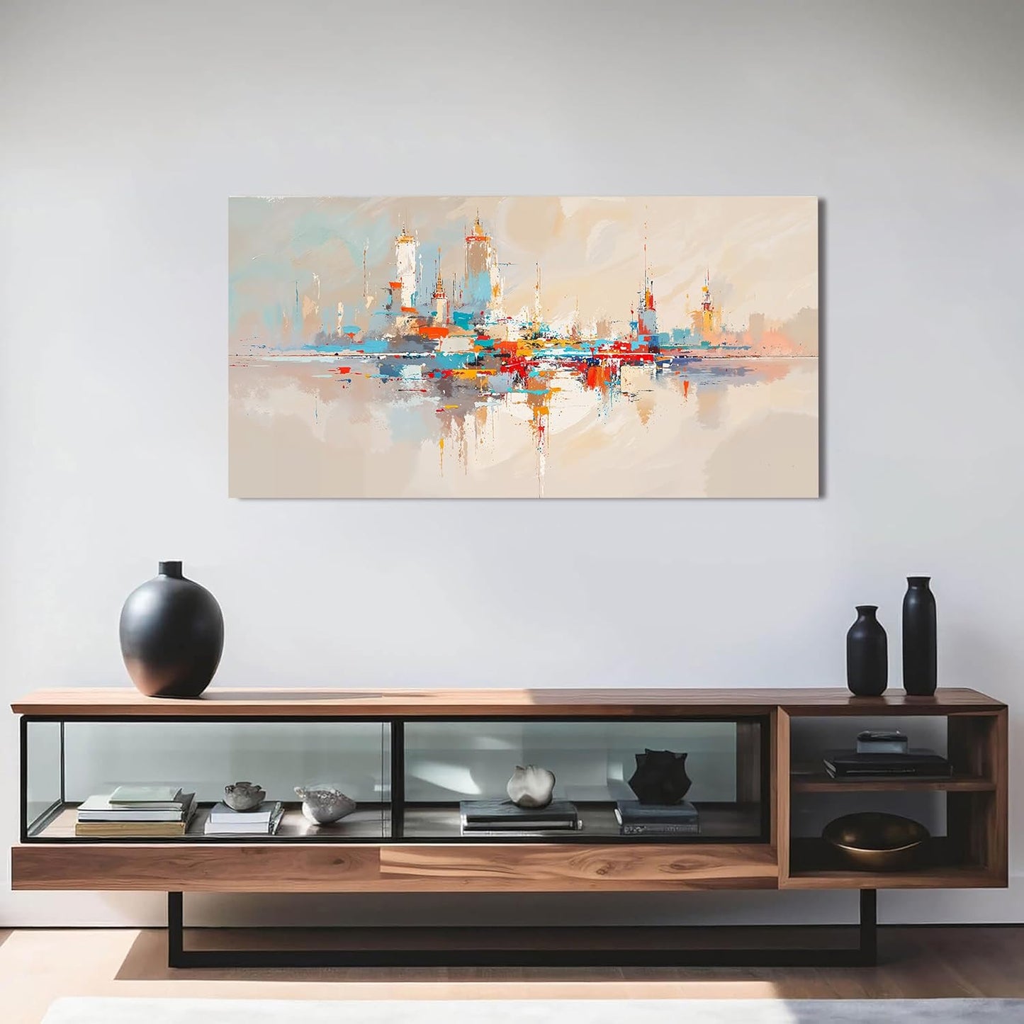 Canvas Wall Art Decor Abstract Wall Art Pictures for Living Room Colorful Abstract Wall Art Prints Abstract Canvas Art Wall Decor Artwork for Walls Wall Decorations Bedroom Home Decor 20" X 40"