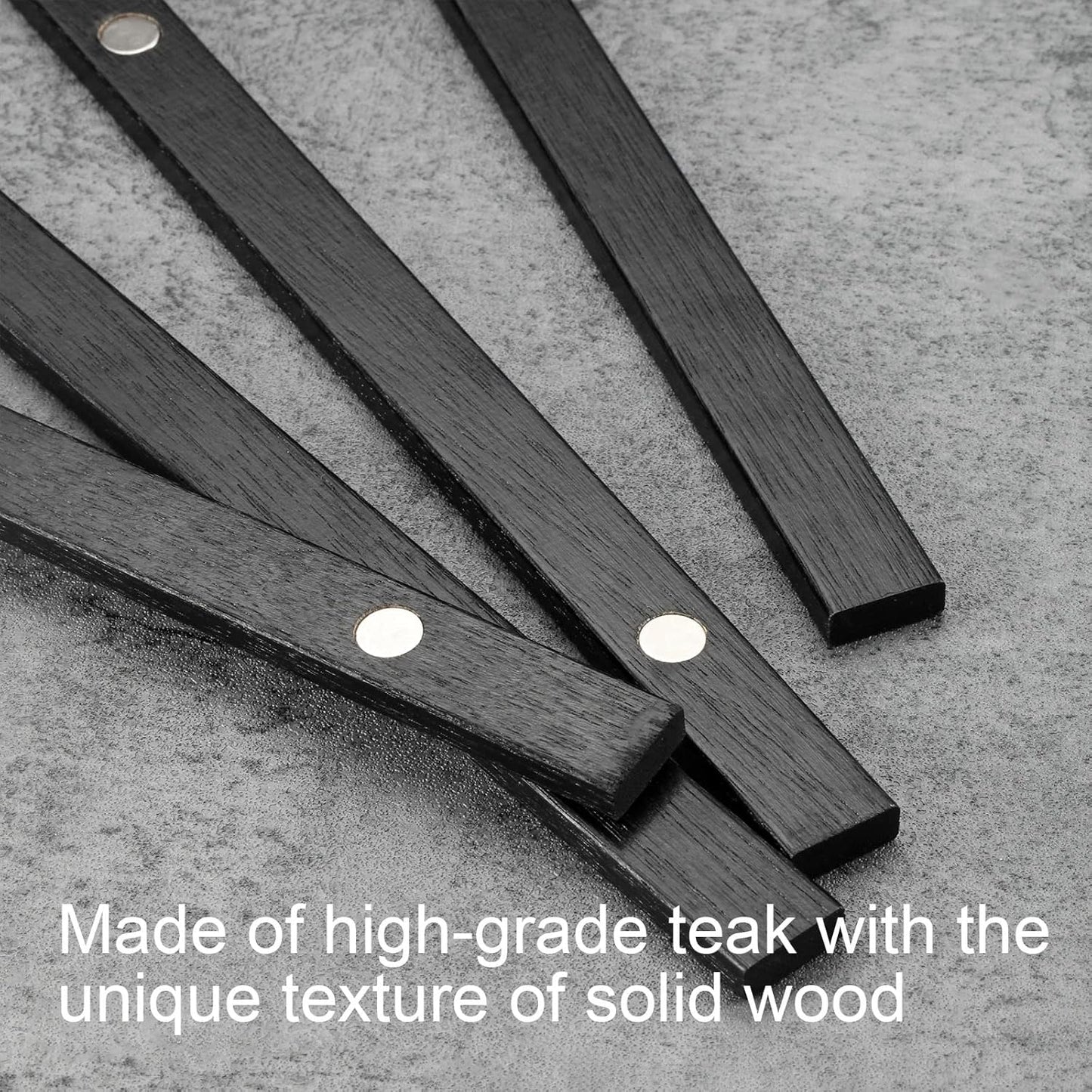 FALAMON Magnetic Poster Hanger Frame, 24x36 36x48 36x18 Teak Wood Magnet Poster Frame for Posters, Prints, Photos, Pictures, Maps, Scrolls, and Canvas Artwork(Black, 36")