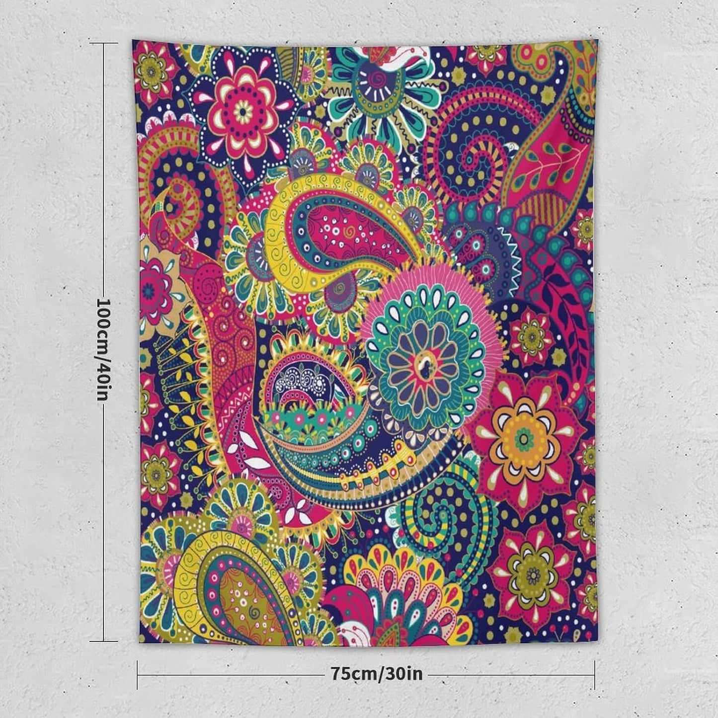 ICMOLYYENLO Tropical Green Plant Tapestry, Green Palm Leaves Natural Landscape Print Wall Tapestry for Bedroom Living Room Dormitory 60x60 Inch