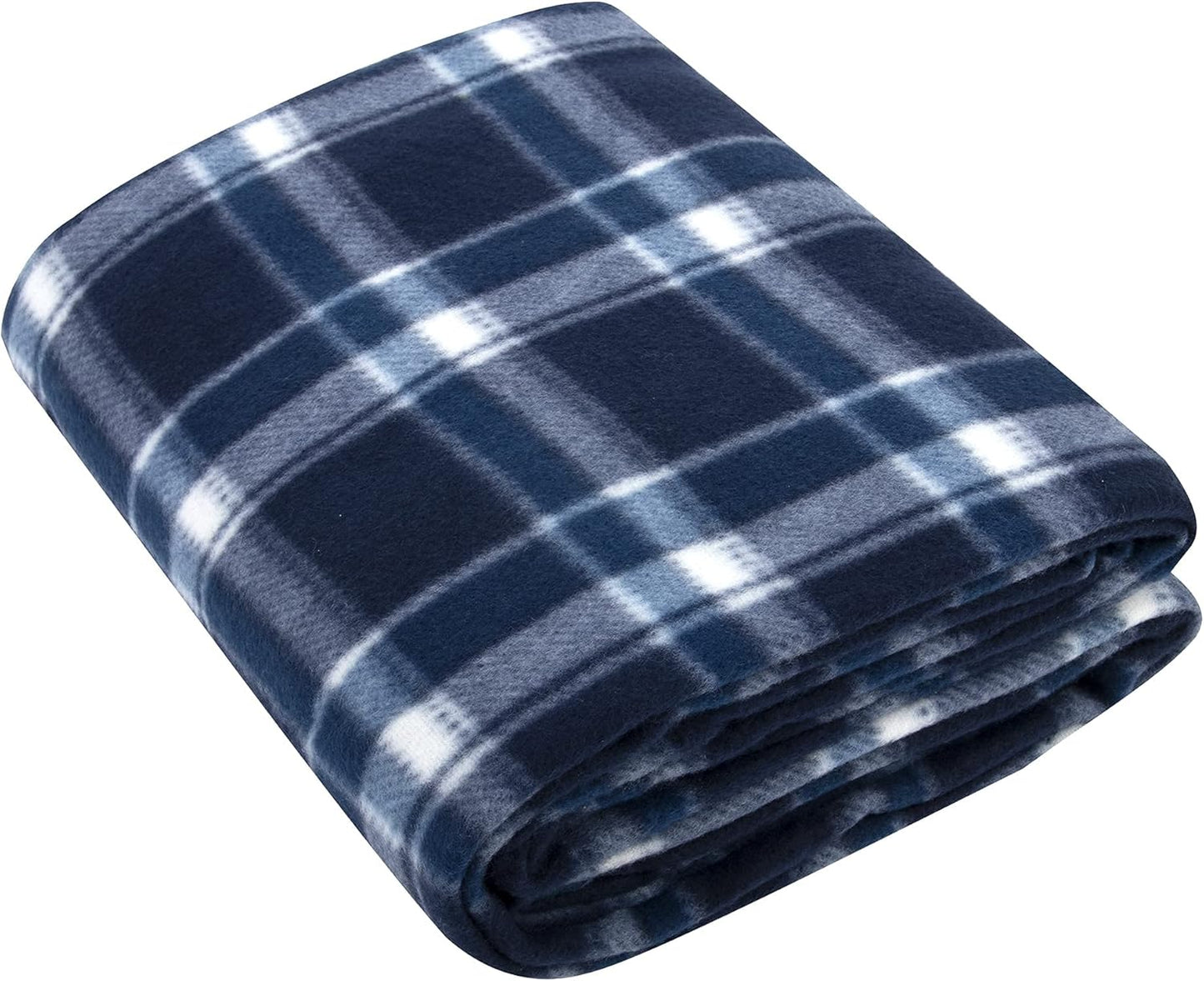50x60 Throw Blankets, Plaid Fleece Throw Blankets for Bedroom, Couch, Livingroom, Chair, Pets, Outdoors