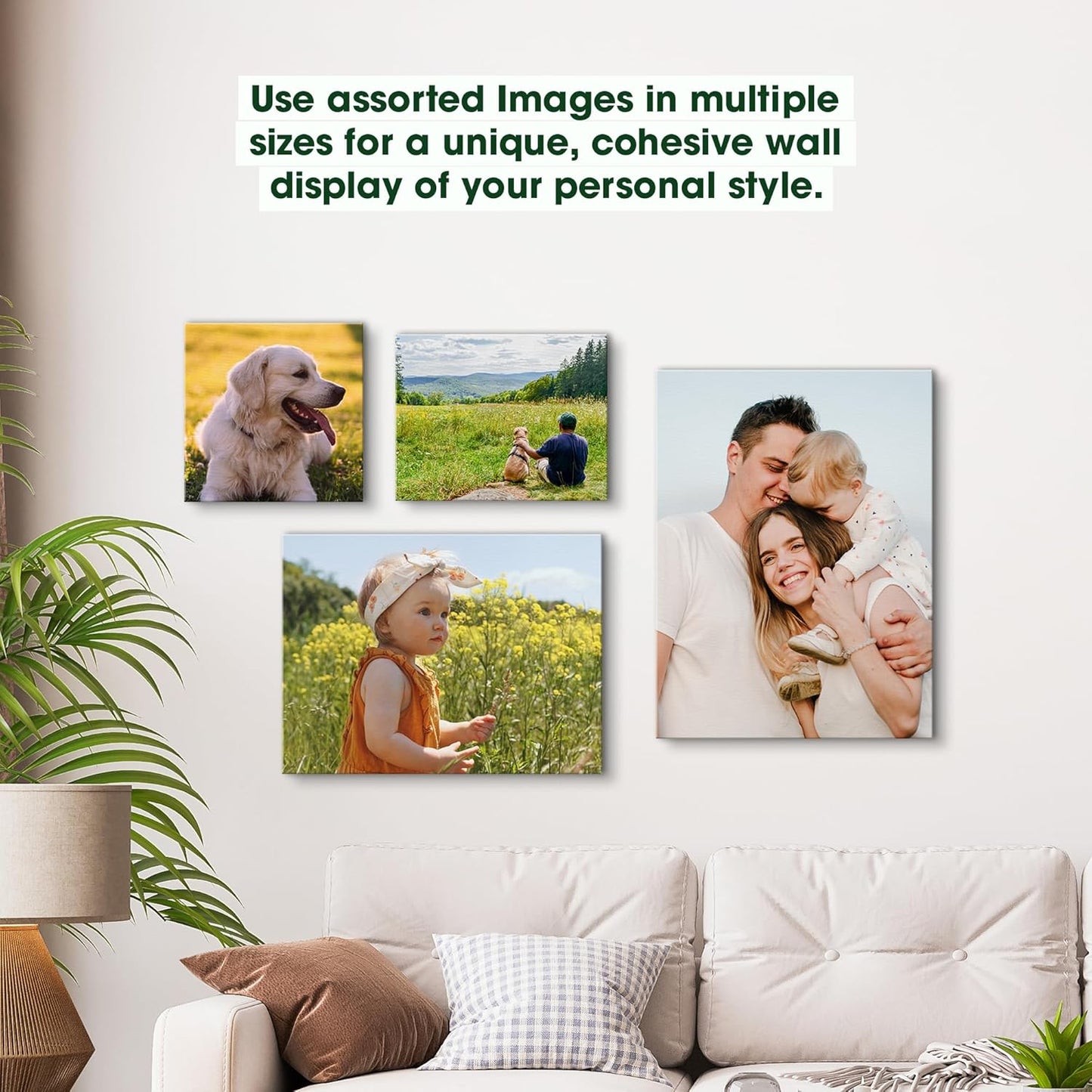 BuildASign Custom Canvas Prints with Your Photos – Personalized Picture To Canvas Wall Art, Perfect for Home Decor, Gifts & Keepsakes, Ready to Hang (11" L x 14" W x .75”D, Metallic Silver)