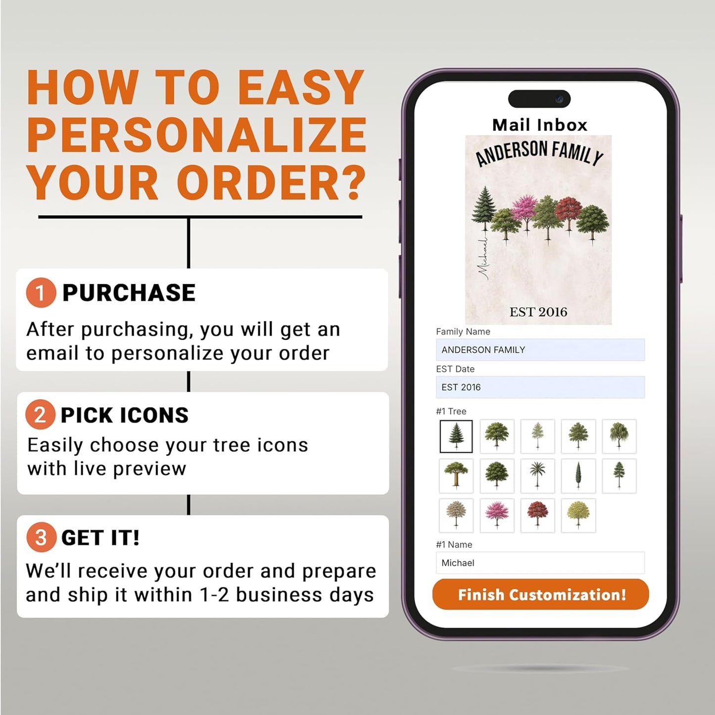 Family Tree Wall Art, Personalized Family Wall Decor, Custom Name Sign, Unique Gift for Grandparents, Housewarming Gift