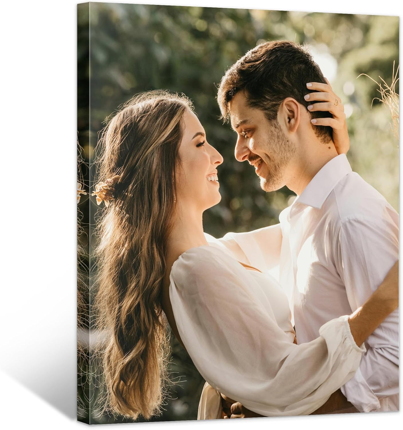 WayToLight Custom Canvas Prints with Your Photos Framed Personalized Picture Canvas Prints Wall Art Ideal for Home Decor Christmas Family Gifts (16" x 24")