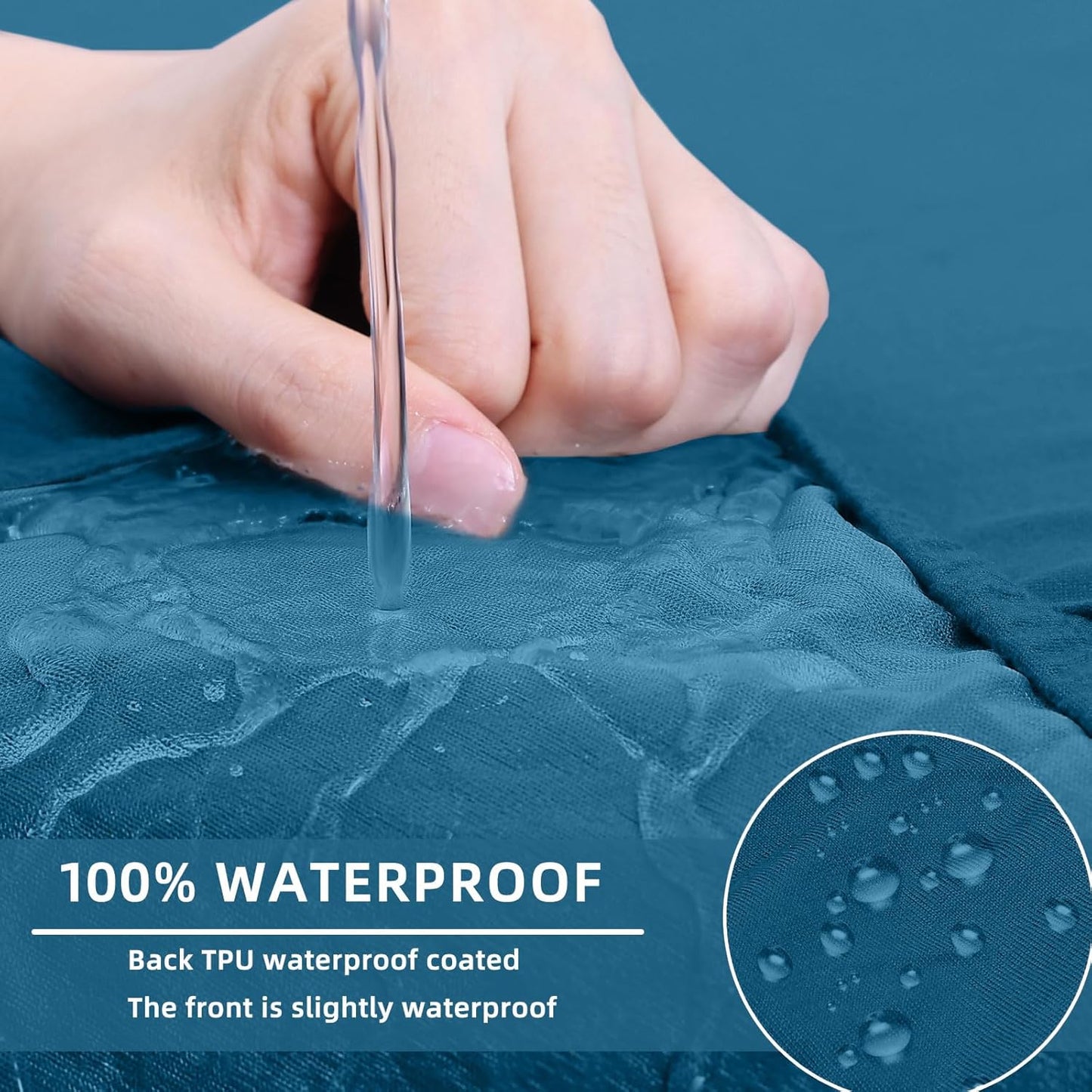 hyha Waterproof Couch Cushion Covers, Sectional Sofa Slipcovers Washable, L Shape Chaise Dog Couch Covers for Sectional Sofa, Universal Furniture Protector (1 Piece for Chaise, Deep Teal)