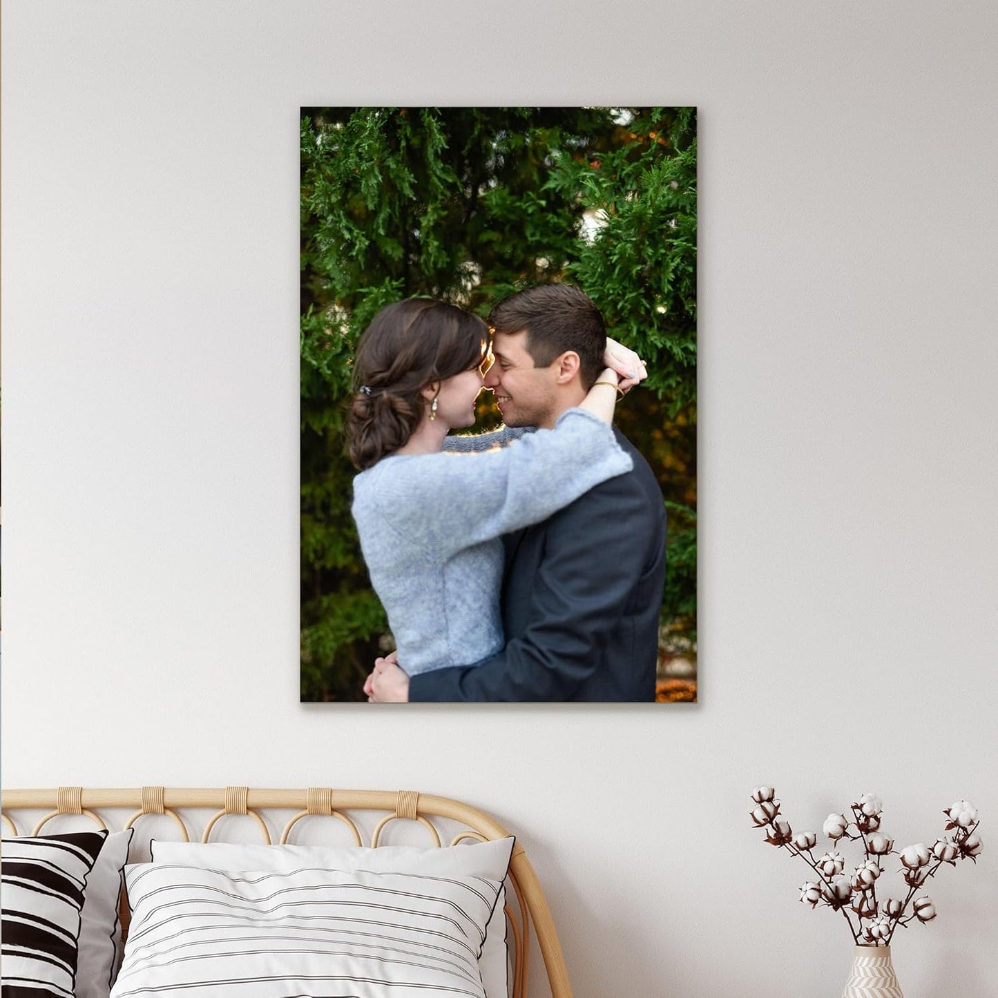 Tapuayts Personalized Custom Canvas Poster: Upload Your Image/Photo for Custom Photo-to-Poster Printing, Quality Wall Art Print (16" X 24")