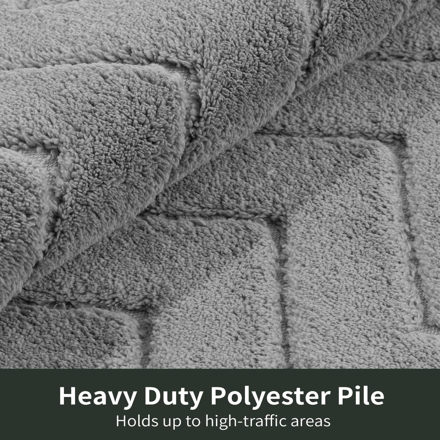 Stiio Front Door Mat Indoor Outdoor Entrance 20x31.5 Inches, Non Slip Washable Entry Rug, Dog Doormat, Absorbent Entrance Mat for Front & Back Door, Muddy Wet Shoes & Paws, Grey