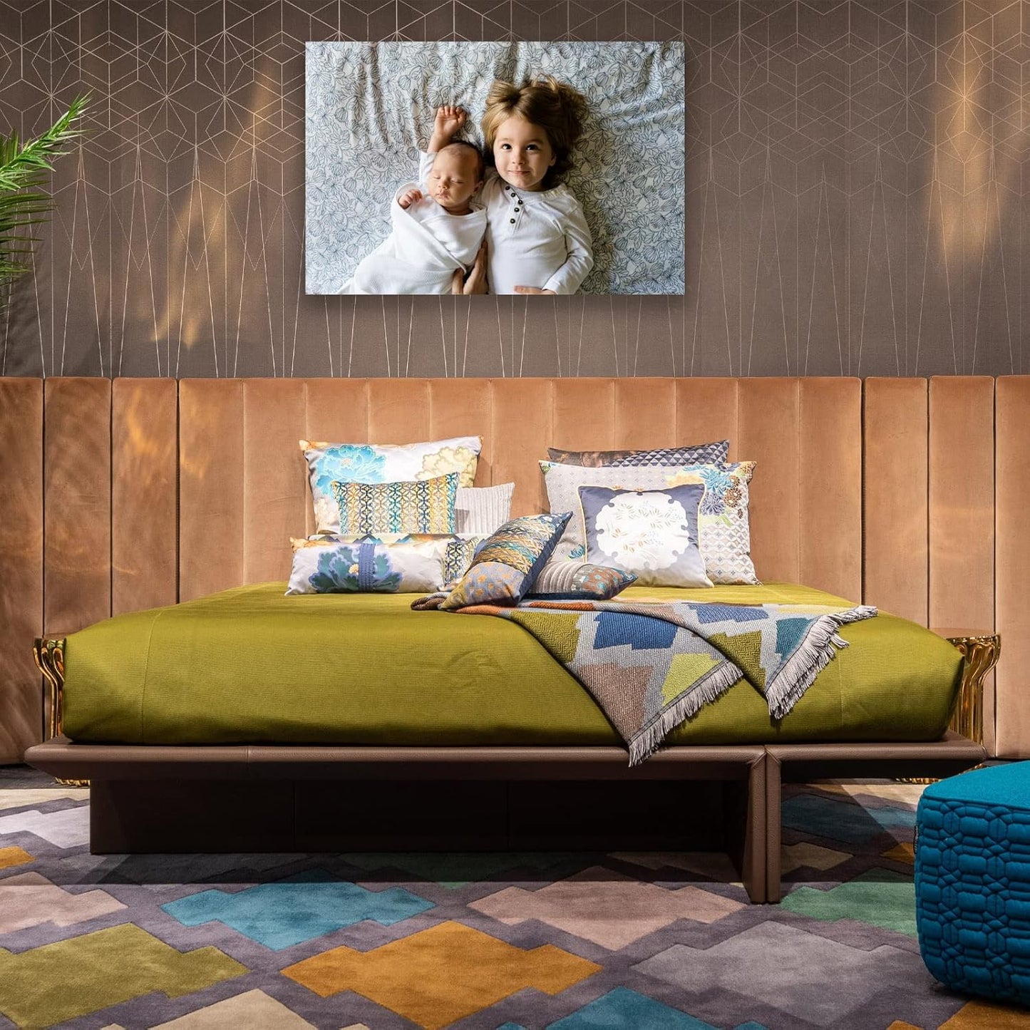 Custom Canvas Prints with Your Photos Custom Wall Art Personalized Canvas Pictures for Pet/Family Gifts for Mom/Men/Women (12'' W x 12'' H)