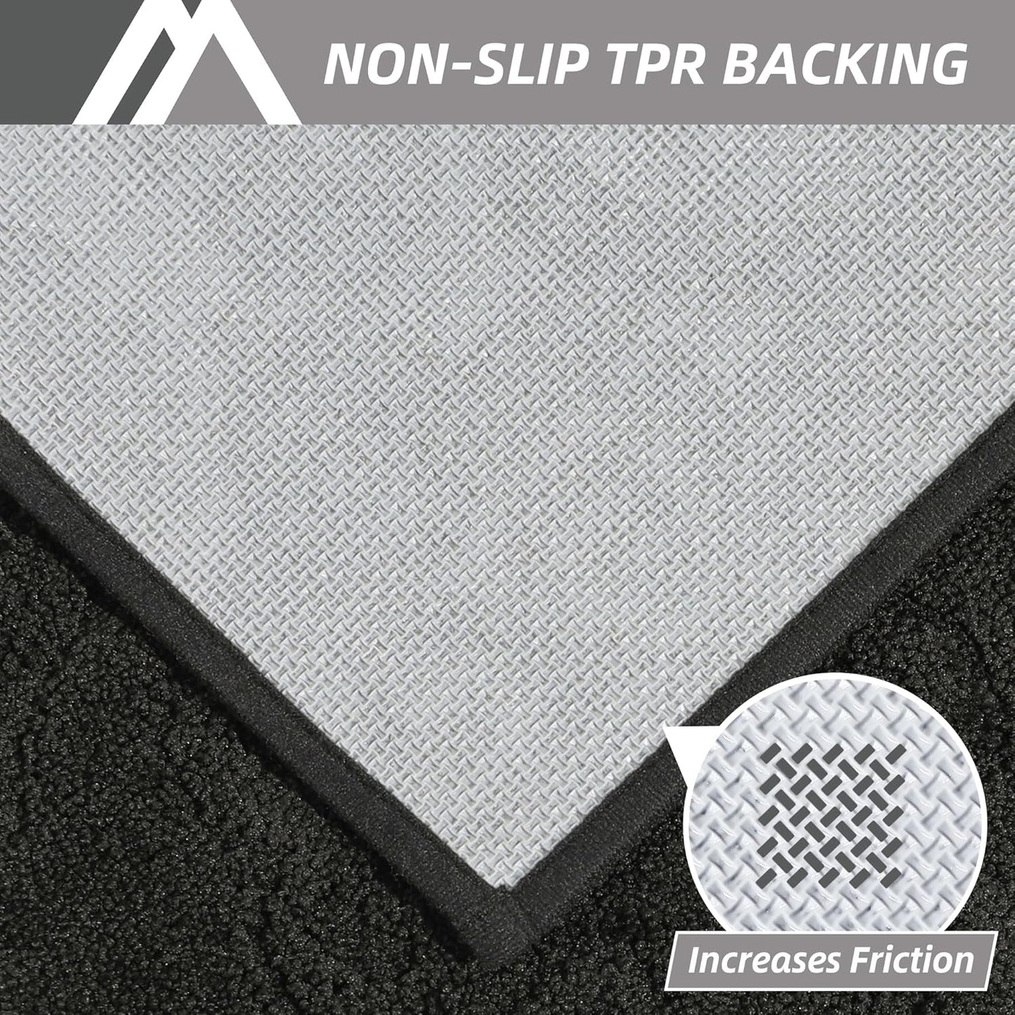 COSY HOMEER-Door-Mat-Non-Slip-Entryway-Rug 24”x36” Absorbent Welcome Mats Washable Dirt Trapper Door Mat Entrance Floor Mats for Front Back Doormats and Wet Shoes,Black