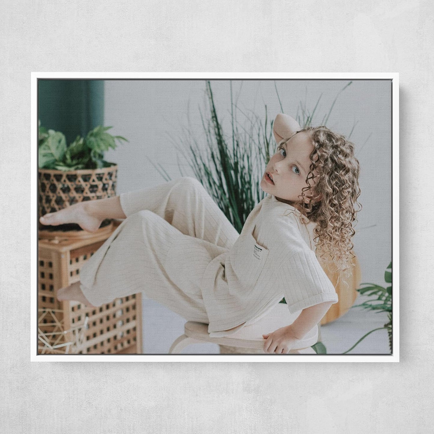 Personalized Custom Canvas Prints: Photo On Canvas (White, 18X24) Transform Your Photos into Stunning Framed Wall Art Digitally Printed Photo To Canvas Ideal for Home Decor, Gifts Keepsakes.