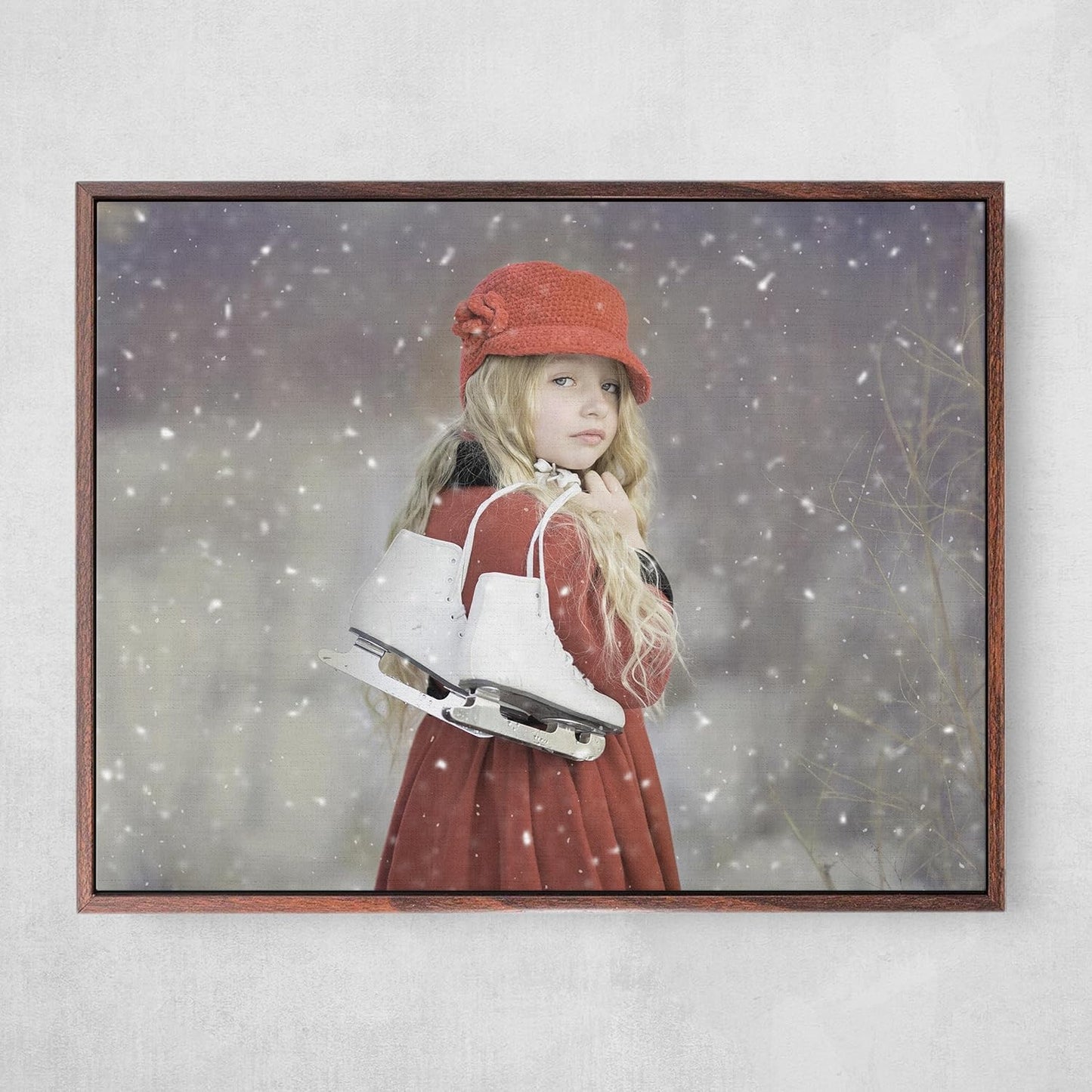 Personalized Custom Canvas Prints: Photo On Canvas (Dark Brown, 8x10) Transform Your Photos into Stunning Framed Wall Art Digitally Printed Photo To Canvas Ideal for Home Decor, Gifts Keepsakes.