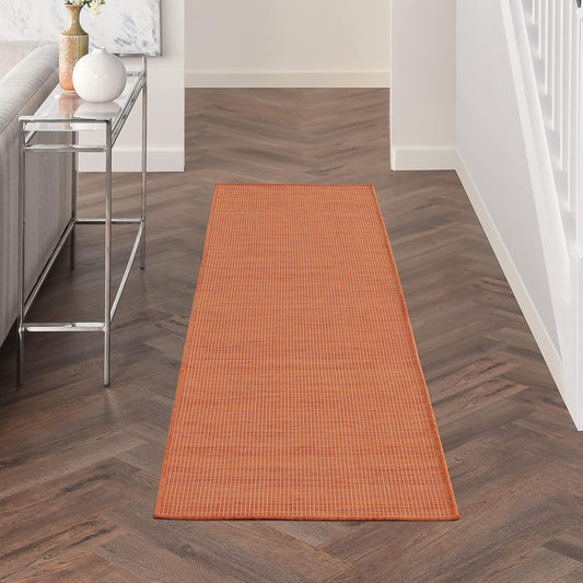 Nourison Home Home Positano 6' Runner Fabric Terracotta Area Rug