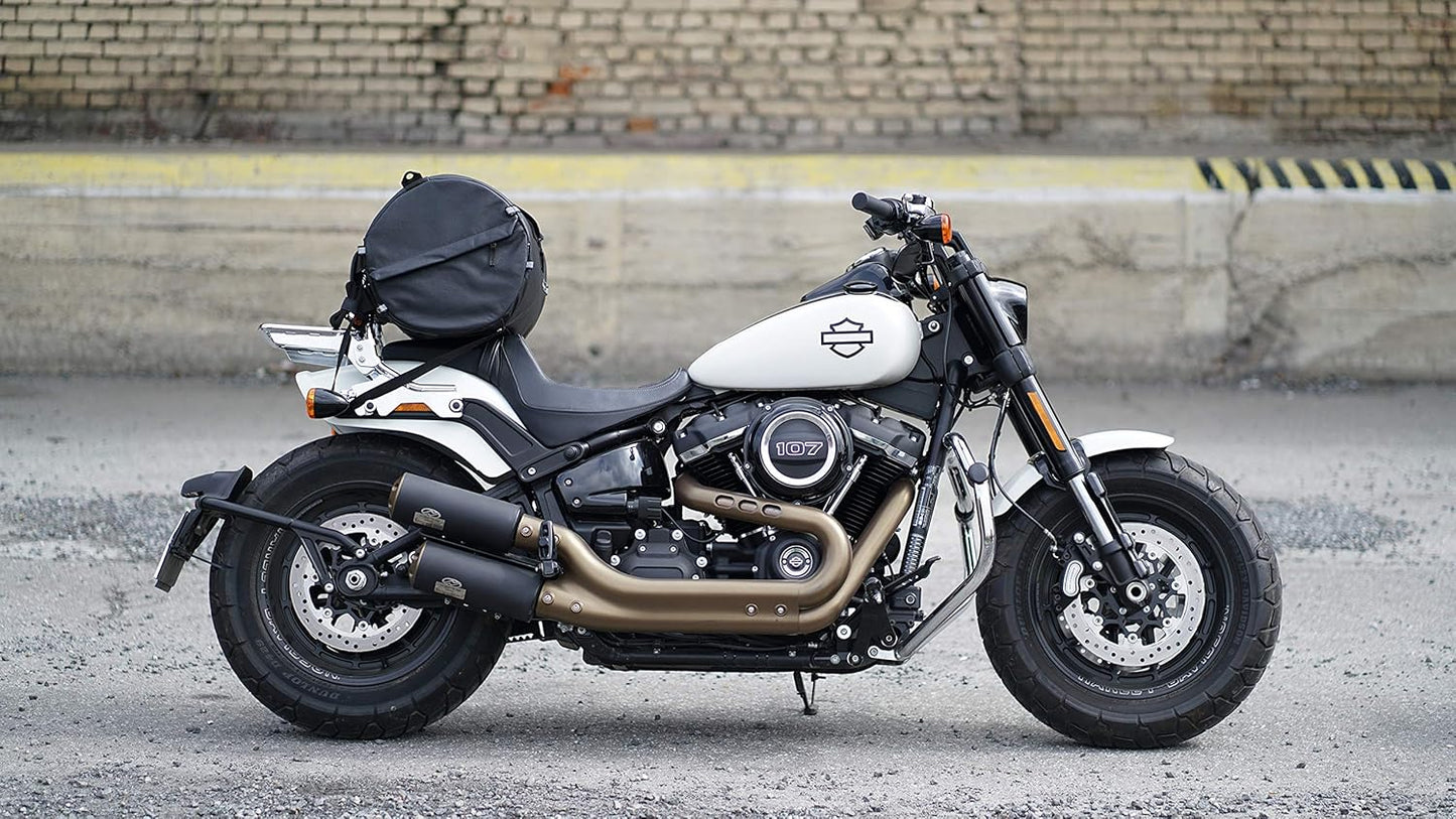 TUBE motorcycle travel luggage, made of waterproof Italian leather, 6.6 gallons capacity, motorcycle seat/rack/sissy bar bag