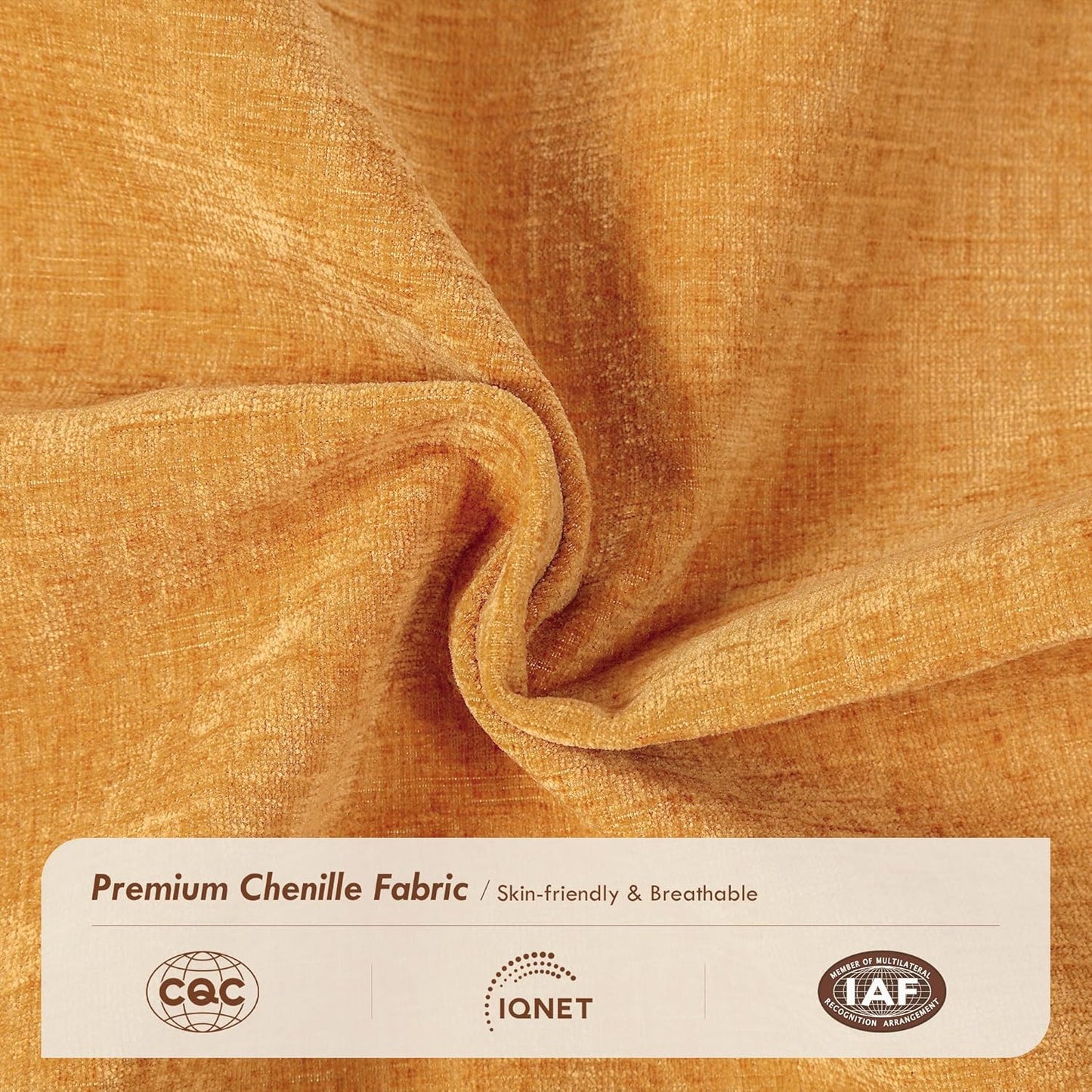 Ihanherry 106" L Shaped Modular Sectional Cloud Sofa, Modern 6 Seat Chenille Couch with Ottoman for Living Room, Bedroom and Apartment, Orange