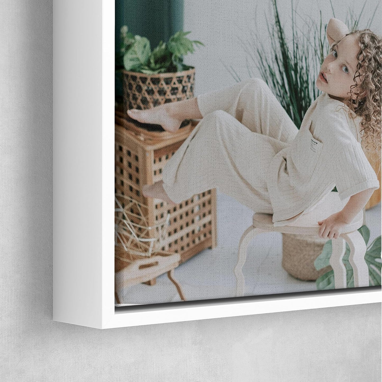 Personalized Custom Canvas Prints: Photo On Canvas (White, 8x8) Transform Your Photos into Stunning Framed Wall Art Digitally Printed Photo To Canvas Ideal for Home Decor, Gifts Keepsakes.