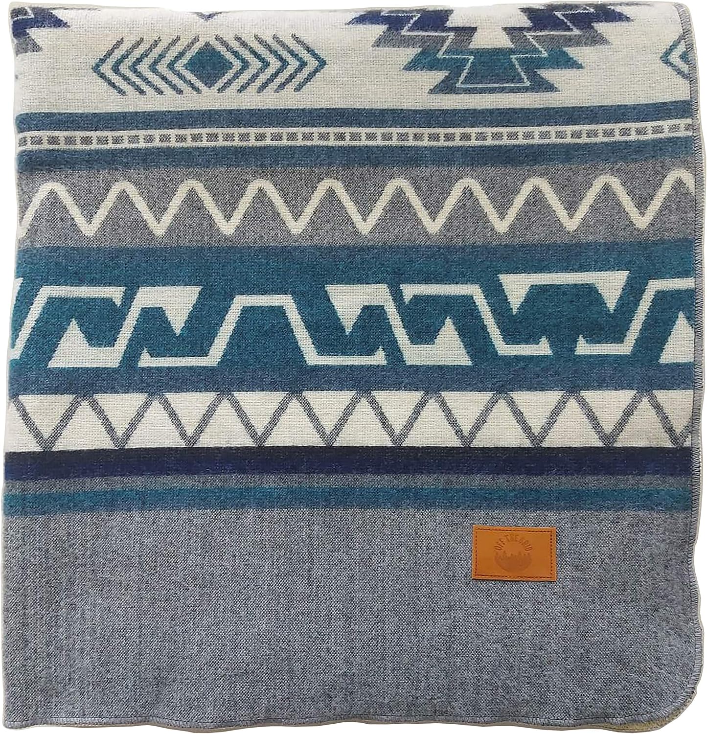 Inca Aztec Throw, Queen, King Blanket | Southwest Indian Navajo Boho Style | Native Cover for Camping, Bedding, Couch, Vanlife | Faux Alpaca, Lightweight, Hypoallergenic (Condor Gray, Throw)