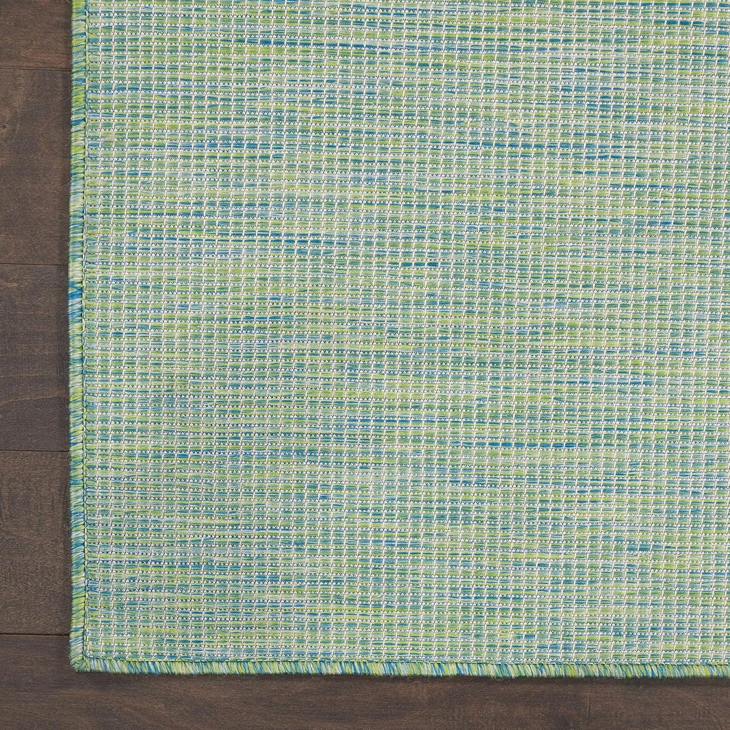 Nourison Home Positano Blue Green 2' x 6' Area Rug Easy Clean, Non Shedding, Bed Room, Living Room, Dining Room, Kitchen (6' Runner)